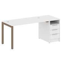 Metal System Quattro Р. ст. с тумбой на П-образном м/к 50БП.РС-СТП-1.3 Акация/Антрацит металл 1812*720*750 Metal System Quattro Р. ст. с тумбой на П-образном м/к 50БП.РС-СТП-1.3 Акация/Антрацит металл 1812*720*750