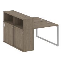 Metal System Quattro Р. ст. с шкафом-купе на О-образном м/к 40БО.РС-СШК-2.1 Т Акация/Антрацит металл 1410*1475*1098 Metal System Quattro Р. ст. с шкафом-купе на О-образном м/к 40БО.РС-СШК-2.1 Т Акация/Антрацит металл 1410*1475*1098