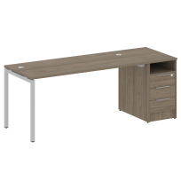 Metal System Quattro Р. ст. с тумбой на П-образном м/к 40БП.РС-СТП-1.4 Акация/Антрацит металл 2012*720*750 Metal System Quattro Р. ст. с тумбой на П-образном м/к 40БП.РС-СТП-1.4 Акация/Антрацит металл 2012*720*750
