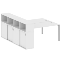 Бенч-стол на П-образном м/к с опорным шкафом-купе Metal system quattro 40×40 БП.РС-СШК-4.4 Т Акация/Антрацит металл 2010*2332*1098 Бенч-стол на П-образном м/к с опорным шкафом-купе Metal system quattro 40×40 БП.РС-СШК-4.4 Т Акация/Антрацит металл 2010*2332*1098
