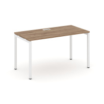 Стол офисный Style Project SN-4P.SP-002 / Дуб Табак – Металл Белый / 1180×600×750