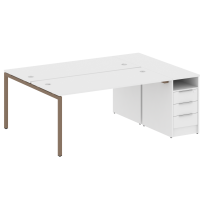 Metal System Quattro Р. ст. с тумбой на П-образном м/к 40БП.РС-СТП-2.4 Акация/Антрацит металл 2012*1475*750 Metal System Quattro Р. ст. с тумбой на П-образном м/к 40БП.РС-СТП-2.4 Акация/Антрацит металл 2012*1475*750