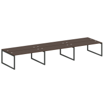 Metal System Quattro Р. ст. на 6 раб. места на О-образном м/к 50БО.СМ-6.5 Акация/Антрацит металл 5400*1475*750 Metal System Quattro Р. ст. на 6 раб. места на О-образном м/к 50БО.СМ-6.5 Акация/Антрацит металл 5400*1475*750