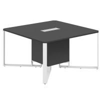 Стол для переговоров Spider 1400х1400х750 / Столешница: Антрацит, Подстолье: Антрацит, Металлокаркас: Антрацит, Лючок: Серый / SP.0101.AN.AN.AN Стол для переговоров Spider 1400х1400х750 / Столешница: Антрацит, Подстолье: Антрацит, Металлокаркас: Антрацит, Лючок: Серый / SP.0101.AN.AN.AN