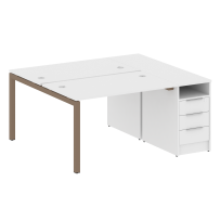 Metal System Quattro Р. ст. с тумбой на П-образном м/к 50БП.РС-СТП-2.2 Акация/Антрацит металл 1612*1475*750 Metal System Quattro Р. ст. с тумбой на П-образном м/к 50БП.РС-СТП-2.2 Акация/Антрацит металл 1612*1475*750