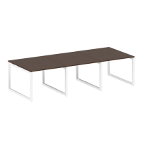 Metal System Quattro Перег. стол (3 столешницы) на О-оразном м/к 50БО.ПРГ-3.1 Акация/Антрацит металл 3000*1235*750 Metal System Quattro Перег. стол (3 столешницы) на О-оразном м/к 50БО.ПРГ-3.1 Акация/Антрацит металл 3000*1235*750