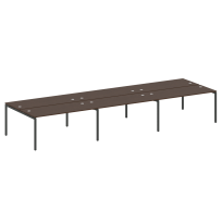 Metal System Quattro Р. ст. на 6 раб. места на П-образном м/к 40БП.СМ-6.4 Акация/Антрацит металл 4800*1475*750 Metal System Quattro Р. ст. на 6 раб. места на П-образном м/к 40БП.СМ-6.4 Акация/Антрацит металл 4800*1475*750