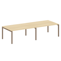 Metal System Quattro Перег. стол (2 столешницы) на П-образном м/к 50БП.ПРГ-2.4 Акация/Антрацит металл 3200*1235*750 Metal System Quattro Перег. стол (2 столешницы) на П-образном м/к 50БП.ПРГ-2.4 Акация/Антрацит металл 3200*1235*750