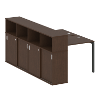 Metal System Quattro Р. ст. с шкафом-купе на П-образном м/к 40БП.РС-СШК-4.1 Т Акация/Антрацит металл 1410*2332*1098 Metal System Quattro Р. ст. с шкафом-купе на П-образном м/к 40БП.РС-СШК-4.1 Т Акация/Антрацит металл 1410*2332*1098