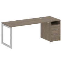 Metal System Quattro Р. ст. с тумбой на О-образном м/к 50БО.РС-СТП-1.4 Акация/Антрацит металл 2012*720*750 Metal System Quattro Р. ст. с тумбой на О-образном м/к 50БО.РС-СТП-1.4 Акация/Антрацит металл 2012*720*750