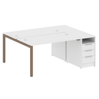 Metal System Quattro Р. ст. с тумбой на П-образном м/к 50БП.РС-СТП-2.3 Акация/Антрацит металл 1812*1475*750 Metal System Quattro Р. ст. с тумбой на П-образном м/к 50БП.РС-СТП-2.3 Акация/Антрацит металл 1812*1475*750