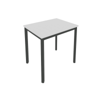 Slim Стол офисный на металлокаркасе С.СП-2.1 Белый/Чёрный металл 780×600×750
