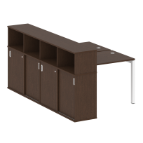 Metal System Quattro Р. ст. с шкафом-купе на П-образном м/к 50БП.РС-СШК-4.1 Т Акация/Антрацит металл 1410*2332*1098 Metal System Quattro Р. ст. с шкафом-купе на П-образном м/к 50БП.РС-СШК-4.1 Т Акация/Антрацит металл 1410*2332*1098