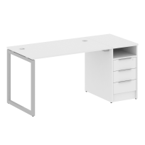Metal System Quattro Р. ст. с тумбой на О-образном м/к 40БО.РС-СТП-1.2 Акация/Антрацит металл 1612*720*750 Metal System Quattro Р. ст. с тумбой на О-образном м/к 40БО.РС-СТП-1.2 Акация/Антрацит металл 1612*720*750