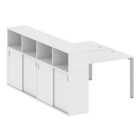 Бенч-стол на П-образном м/к с опорным шкафом-купе Metal system quattro 40×40 БП.РС-СШК-4.2 Т Акация/Антрацит металл 1610*2332*1098 Бенч-стол на П-образном м/к с опорным шкафом-купе Metal system quattro 40×40 БП.РС-СШК-4.2 Т Акация/Антрацит металл 1610*2332*1098