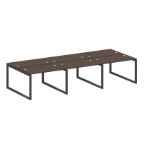 Metal System Quattro Р. ст. на 6 раб. места на О-образном м/к 50БО.СМ-6.2 Акация/Антрацит металл 3600*1475*750 Metal System Quattro Р. ст. на 6 раб. места на О-образном м/к 50БО.СМ-6.2 Акация/Антрацит металл 3600*1475*750