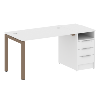 Metal System Quattro Р. ст. с тумбой на П-образном м/к 50БП.РС-СТП-1.2 Акация/Антрацит металл 1612*720*750 Metal System Quattro Р. ст. с тумбой на П-образном м/к 50БП.РС-СТП-1.2 Акация/Антрацит металл 1612*720*750