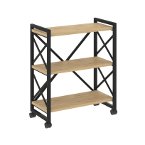 Loft Стеллаж на колесных опорах-3 полки VR.L-MST.K-3.8 Тиквуд тёмный/Чёрный металл 800×400×968 Loft Стеллаж на колесных опорах-3 полки VR.L-MST.K-3.8 Тиквуд тёмный/Чёрный металл 800×400×968