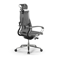 Кресло для руководителя Yoga 2DM B2-10K черный (бежевая строчка)