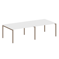 Metal System Quattro Перег. стол (2 столешницы) на П-образном м/к 40БП.ПРГ-2.3 Акация/Антрацит металл 2800*1235*750 Metal System Quattro Перег. стол (2 столешницы) на П-образном м/к 40БП.ПРГ-2.3 Акация/Антрацит металл 2800*1235*750