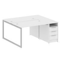 Metal System Quattro Р. ст. с тумбой на О-образном м/к 40БО.РС-СТП-2.2 Акация/Антрацит металл 1612*1475*750 Metal System Quattro Р. ст. с тумбой на О-образном м/к 40БО.РС-СТП-2.2 Акация/Антрацит металл 1612*1475*750