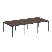 Metal System Quattro Р. ст. на 6 раб. места на П-образном м/к 40БП.СМ-6.1 Акация/Антрацит металл 3000*1475*750 Metal System Quattro Р. ст. на 6 раб. места на П-образном м/к 40БП.СМ-6.1 Акация/Антрацит металл 3000*1475*750