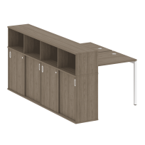Metal System Quattro Р. ст. с шкафом-купе на П-образном м/к 40БП.РС-СШК-4.1 Т Акация/Антрацит металл 1410*2332*1098 Metal System Quattro Р. ст. с шкафом-купе на П-образном м/к 40БП.РС-СШК-4.1 Т Акация/Антрацит металл 1410*2332*1098