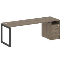 Metal System Quattro Р. ст. с тумбой на О-образном м/к 50БО.РС-СТП-1.5 Акация/Антрацит металл 2212*720*750 Metal System Quattro Р. ст. с тумбой на О-образном м/к 50БО.РС-СТП-1.5 Акация/Антрацит металл 2212*720*750