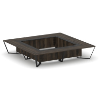 Стол для переговоров квадратный Steel Meet KM-PR.B.SP-20K2 / Тиквуд Светлый – Графит Глянец – Металл Черный / 4000×4000×750 Стол для переговоров квадратный Steel Meet KM-PR.B.SP-20K2 / Тиквуд Светлый – Графит Глянец – Металл Черный / 4000×4000×750