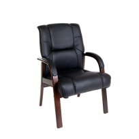 Конференц-кресло Chair D CHA26540002 чёрный / тёмный орех