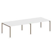 Metal System Quattro Перег. стол (2 столешницы) на П-образном м/к 40БП.ПРГ-2.4 Акация/Антрацит металл 3200*1235*750 Metal System Quattro Перег. стол (2 столешницы) на П-образном м/к 40БП.ПРГ-2.4 Акация/Антрацит металл 3200*1235*750