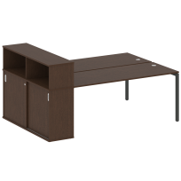 Metal System Quattro Р. ст. с шкафом-купе на П-образном м/к 40БП.РС-СШК-2.5 Т Акация/Антрацит металл 2210*1475*1098 Metal System Quattro Р. ст. с шкафом-купе на П-образном м/к 40БП.РС-СШК-2.5 Т Акация/Антрацит металл 2210*1475*1098