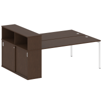 Metal System Quattro Р. ст. с шкафом-купе на П-образном м/к 40БП.РС-СШК-2.5 Т Акация/Антрацит металл 2210*1475*1098 Metal System Quattro Р. ст. с шкафом-купе на П-образном м/к 40БП.РС-СШК-2.5 Т Акация/Антрацит металл 2210*1475*1098