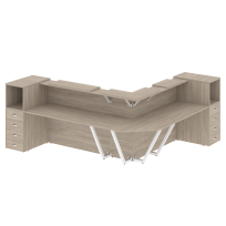 Onix Ресепшн O.R-K-33 Белый бриллиант 2607*3007*1187 Onix Ресепшн O.R-K-33 Белый бриллиант 2607*3007*1187