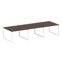 Metal System Quattro Перег. стол (3 столешницы) на О-оразном м/к 50БО.ПРГ-3.2 Акация/Антрацит металл 3600*1235*750 Metal System Quattro Перег. стол (3 столешницы) на О-оразном м/к 50БО.ПРГ-3.2 Акация/Антрацит металл 3600*1235*750