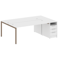Metal System Quattro Р. ст. с тумбой на П-образном м/к 40БП.РС-СТП-2.5 Акация/Антрацит металл 2212*1475*750 Metal System Quattro Р. ст. с тумбой на П-образном м/к 40БП.РС-СТП-2.5 Акация/Антрацит металл 2212*1475*750
