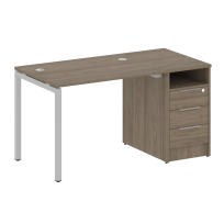 Metal System Quattro Р. ст. с тумбой на П-образном м/к 40БП.РС-СТП-1.1 Акация/Антрацит металл 1412*720*750 Metal System Quattro Р. ст. с тумбой на П-образном м/к 40БП.РС-СТП-1.1 Акация/Антрацит металл 1412*720*750