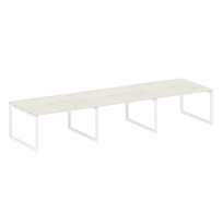 Metal System Quattro Перег. стол (3 столешницы) на О-оразном м/к 50БО.ПРГ-3.3 Акация/Антрацит металл 4200*1235*750 Metal System Quattro Перег. стол (3 столешницы) на О-оразном м/к 50БО.ПРГ-3.3 Акация/Антрацит металл 4200*1235*750