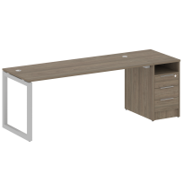 Metal System Quattro Р. ст. с тумбой на О-образном м/к 50БО.РС-СТП-1.5 Акация/Антрацит металл 2212*720*750 Metal System Quattro Р. ст. с тумбой на О-образном м/к 50БО.РС-СТП-1.5 Акация/Антрацит металл 2212*720*750