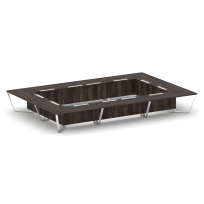 Стол для переговоров прямоугольный Steel Meet MD-PR.B.SP-26K2 / Тиквуд Светлый – Нержавеющая Сталь – Хром / 6000×4000×750 Стол для переговоров прямоугольный Steel Meet MD-PR.B.SP-26K2 / Тиквуд Светлый – Нержавеющая Сталь – Хром / 6000×4000×750