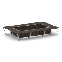 Стол для переговоров прямоугольный Steel Meet KD-PR.B.SP-20K / Тиквуд Светлый – Металл Серый / 4800×3200×750 Стол для переговоров прямоугольный Steel Meet KD-PR.B.SP-20K / Тиквуд Светлый – Металл Серый / 4800×3200×750