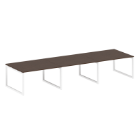 Metal System Quattro Перег. стол (3 столешницы) на О-оразном м/к 50БО.ПРГ-3.3 Акация/Антрацит металл 4200*1235*750 Metal System Quattro Перег. стол (3 столешницы) на О-оразном м/к 50БО.ПРГ-3.3 Акация/Антрацит металл 4200*1235*750