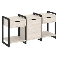 Loft Тумба на регулируемых опорах наборная. Вариант №6 VR.L-TN-6.O Тиквуд тёмный/Чёрный металл 1440×460×719 Loft Тумба на регулируемых опорах наборная. Вариант №6 VR.L-TN-6.O Тиквуд тёмный/Чёрный металл 1440×460×719